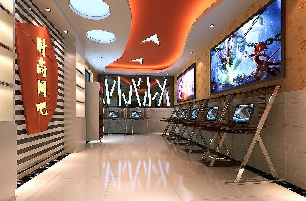 網(wǎng)吧裝修設(shè)計效果圖